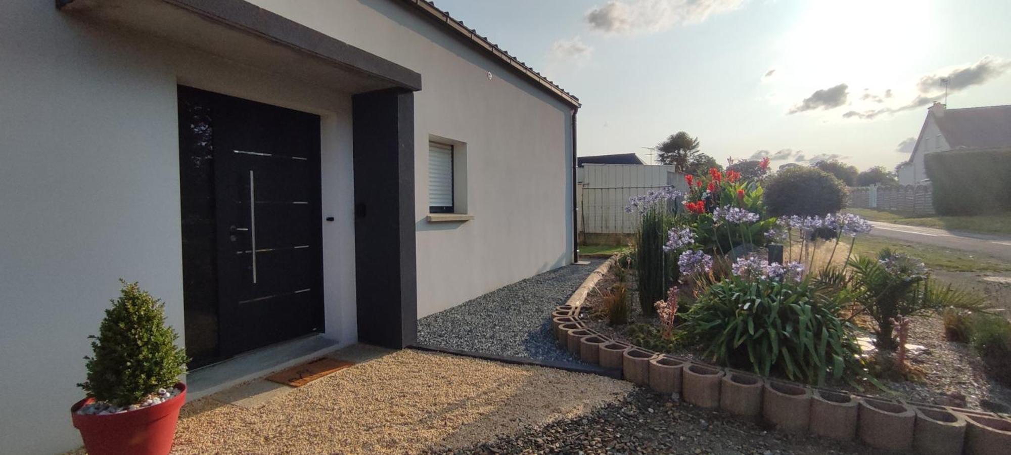 Maison Recente Avec Jardin. Plourhan Bagian luar foto